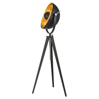 Stojací lampa BOWY černá/zlatá 2