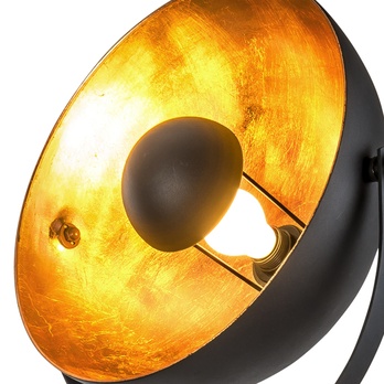 Stojací lampa BOWY černá/zlatá 3