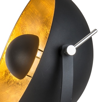 Stojací lampa BOWY černá/zlatá 4
