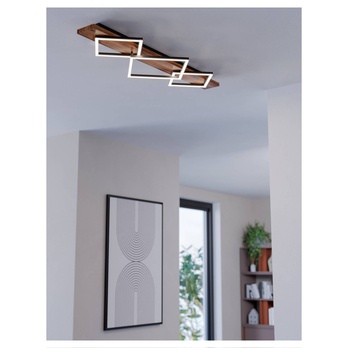 Stropní LED svítidlo BOYAL 2 III tmavé dřevo 1