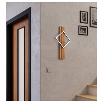Nástěnné LED svítidlo BOYAL 2 tmavé dřevo 1