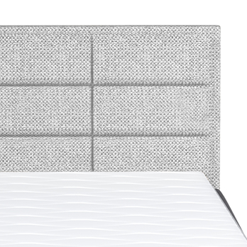 Postel boxspring BRAM světle šedá, 180x200 cm 4