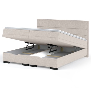 Postel boxspring BRAM béžová, 140x200 cm 2