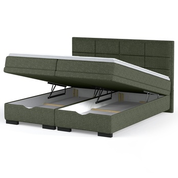 Postel boxspring BRAM olivová, 180x200 cm 2