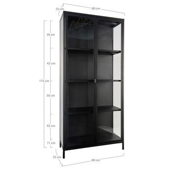 Vitrína BRASBONI II černá 9