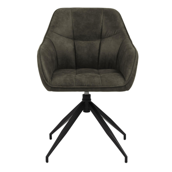 Jídelní židle BRENDA zelená/černá 2