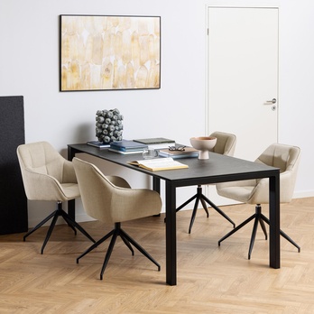 Jídelní stůl BRENTFORD 200 černá 1