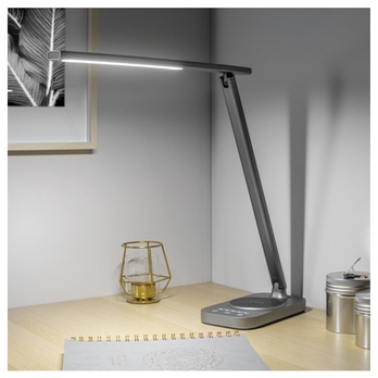 Stolní lampa BRESSI II šedá 1