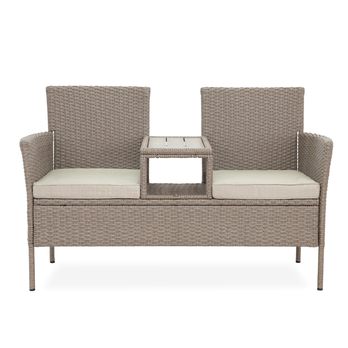 Zahradní lavice BRIA šedá 2