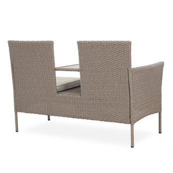 Zahradní lavice BRIA šedá 3