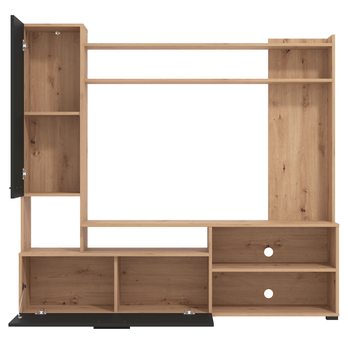 Obývací stěna  BRIGHAM dub artisan/černá 2