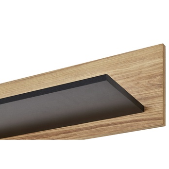 Nástěnná police BROLO dub catania/černá, šířka 197 cm 4