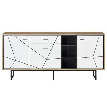 Komoda BROLO dub catania/bílá, šířka 197 cm 2