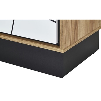 Vitrína BROLO dub catania/bílá, šířka 107 cm 6