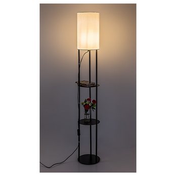 Stojací lampa BRONN 2 černá/bílá 2