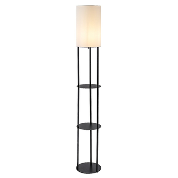 Stojací lampa BRONN 2 černá/bílá 3