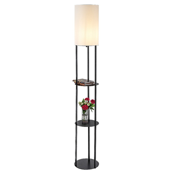 Stojací lampa BRONN 2 černá/bílá 4