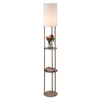 Stojací lampa BRONN 2 hnědá/bílá 4