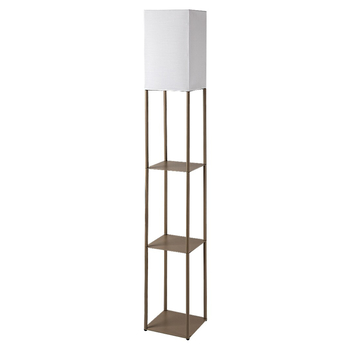 Stojací lampa BRONN hnědá/bílá 3