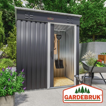 Zahradní domek BRUK antracitová, 185x165x90 cm 1