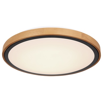 Stropní LED svítidlo BRUNO černá/dřevo 2