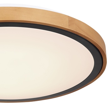 Stropní LED svítidlo BRUNO černá/dřevo 6