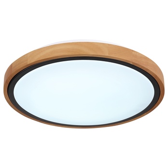 Stropní LED svítidlo BRUNO černá/dřevo 2