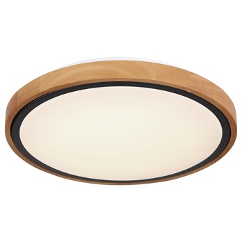 Stropní LED svítidlo BRUNO černá/dřevo 3
