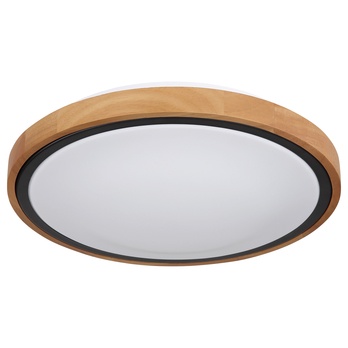 Stropní LED svítidlo BRUNO černá/dřevo 4