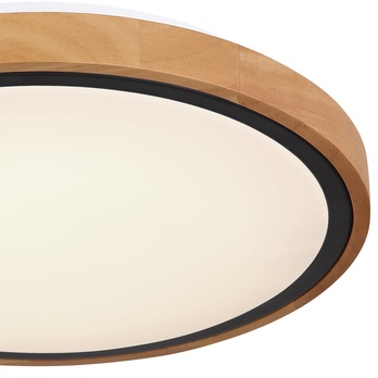 Stropní LED svítidlo BRUNO černá/dřevo 6