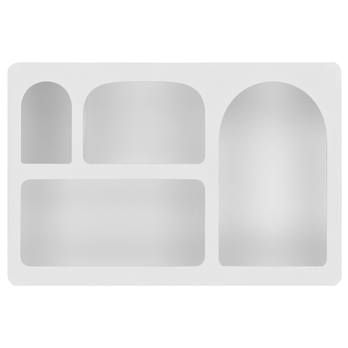 Nástěnný regál BRYNI bílá 2