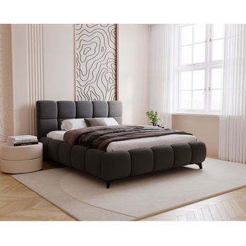 Postel s roštem BUBBLE 1 grafitová, 160x200 cm 1