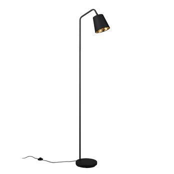 Stojací lampa BUDDY černá/zlatá 1