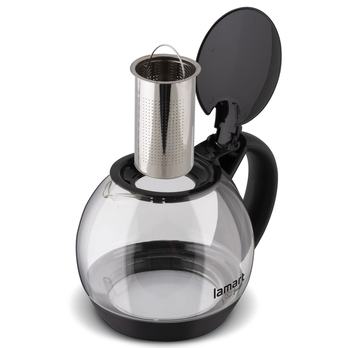 Konvice na čaj BULB nerez/sklo/plast, 2 l 1