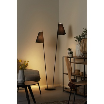 Stojací lampa BULB černá 1