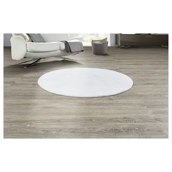 Koberec BUNNY bílá, průměr 80 cm 4