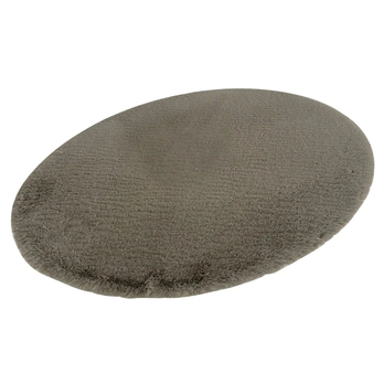 Koberec BUNNY tmavě hnědá, průměr 80 cm 3