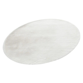 Koberec BUNNY sněhově bílá, průměr 80 cm 2