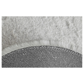 Koberec BUNNY stříbrná, průměr 80 cm 3