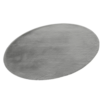 Koberec BUNNY světle šedá, průměr 80 cm 2