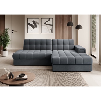 Sedací souprava BURGA I pravá, tmavě šedá 1