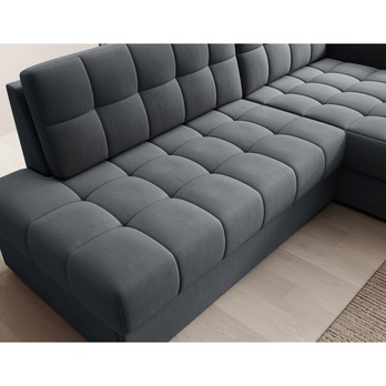 Sedací souprava BURGA I pravá, tmavě šedá 6