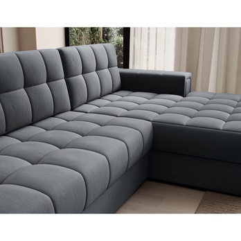 Sedací souprava BURGA I pravá, tmavě šedá 8