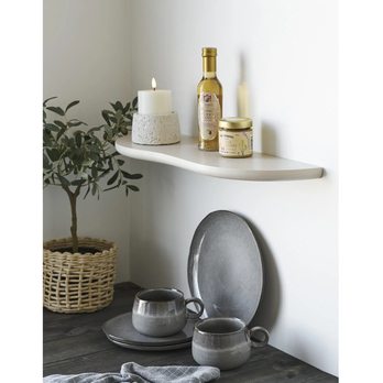 Nástěnná police BUTTO béžová 1