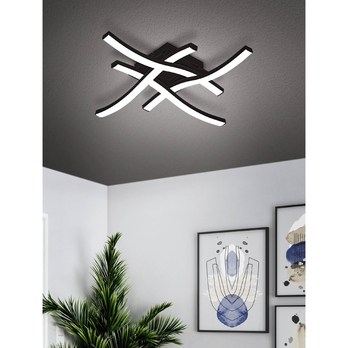 Stropní LED svítidlo CABEZAS-E 1 černá/bílá 1