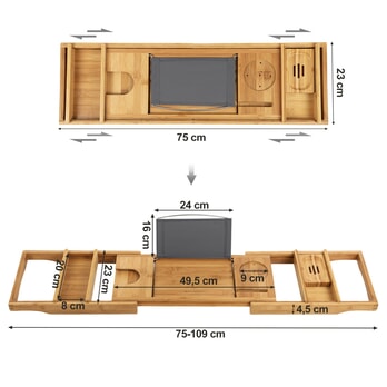 Tác do vany CADDY přírodní 9