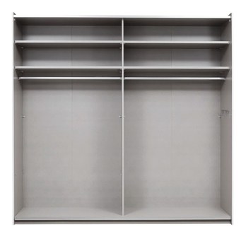 Šatní skříň CADENCE II alpská bílá/imitace betonu, šířka 261 cm 2