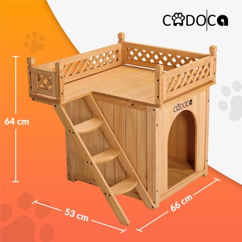 Kočičí domek CADOCA přírodní 4