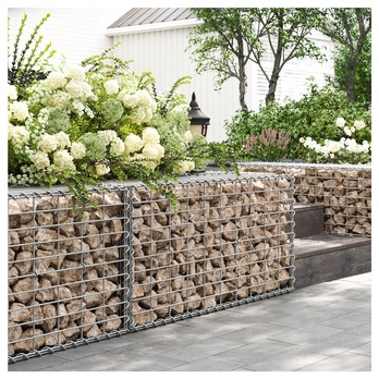 Gabionový koš CAGE stříbrná, 100x30x50 cm 1