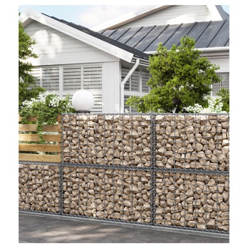 Gabionový koš CAGE stříbrná, 100x30x50 cm 4